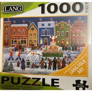 LANG CO. “Christmas Parade”1000 Piece Count JIGSAW PUZZLE  Mary Singleton NIB !